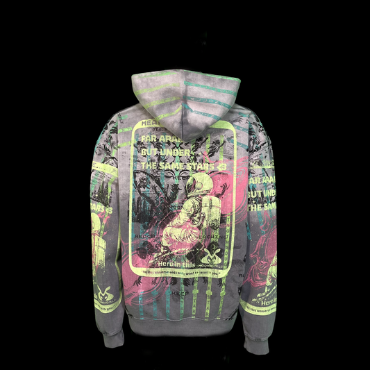 #1582 - Radioactive Graphite (Acid Wash, Fleece, Pull Over, XL)