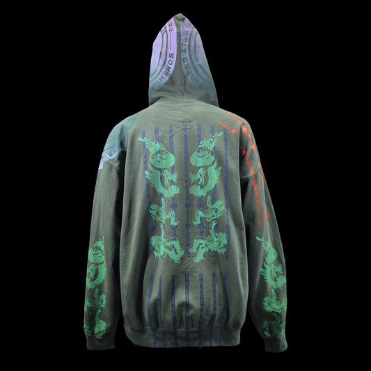 #222 Falling Moon Forest (Mid-Weight French Terry, 2XL)