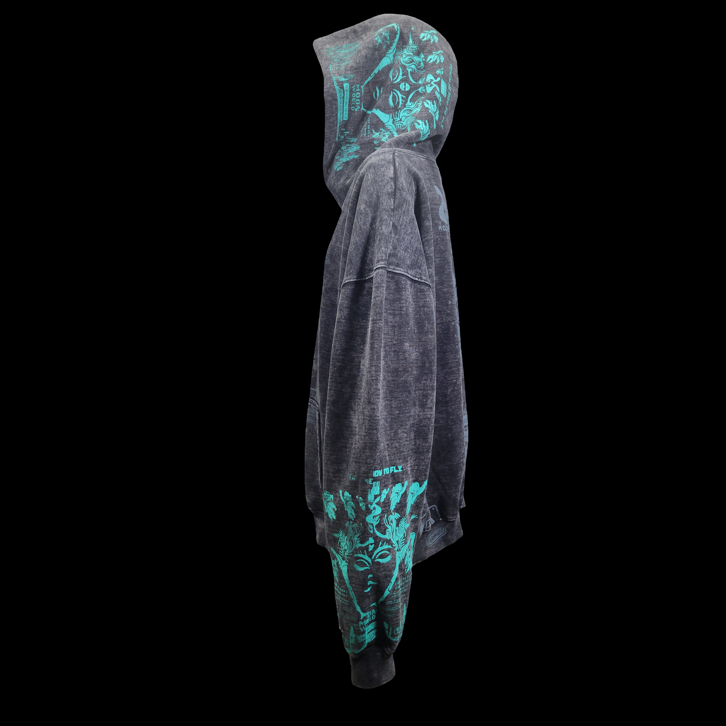 #10 Obsidian Meteor (Acid Wash, 2X Large)