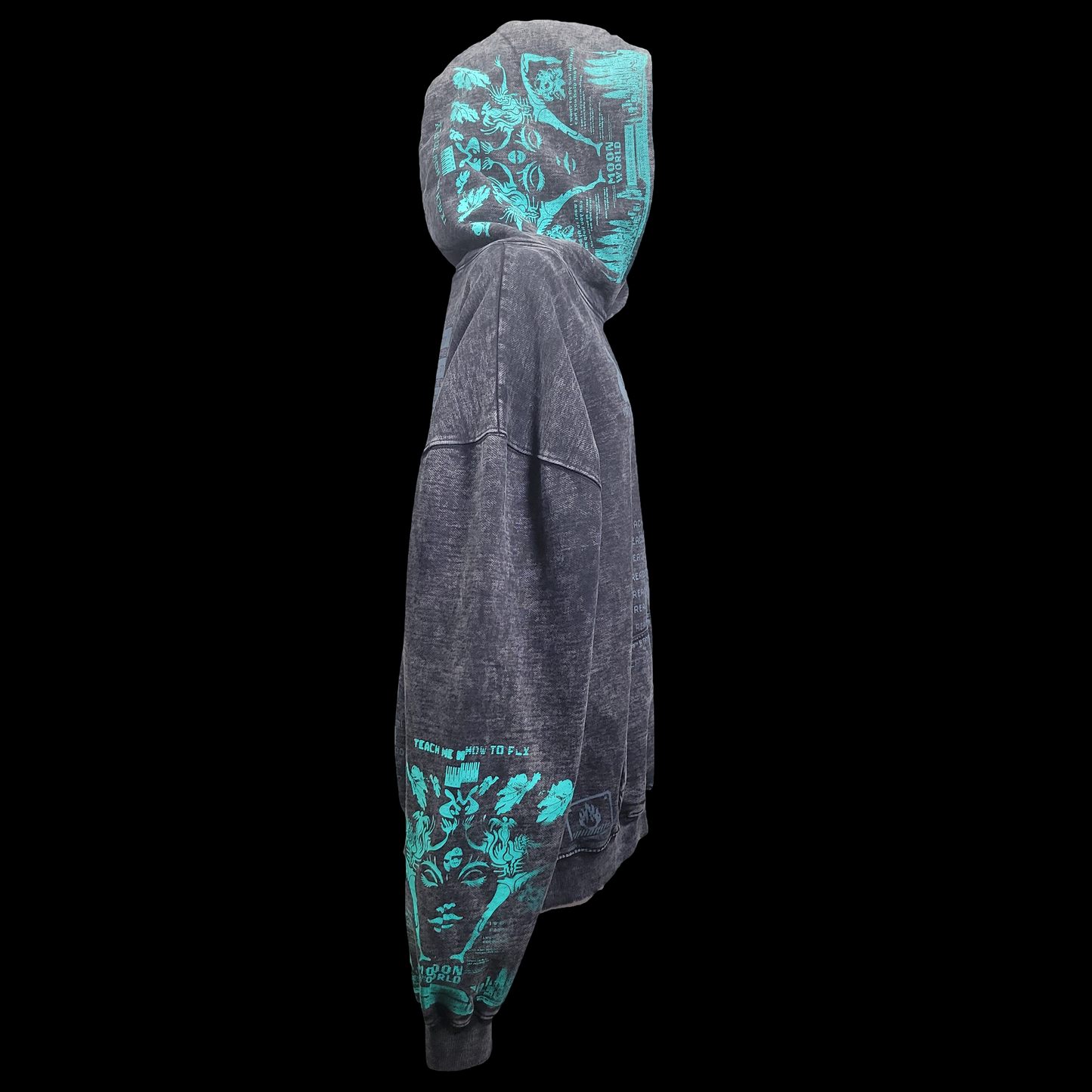 #10 Obsidian Meteor (Acid Wash, 2X Large)