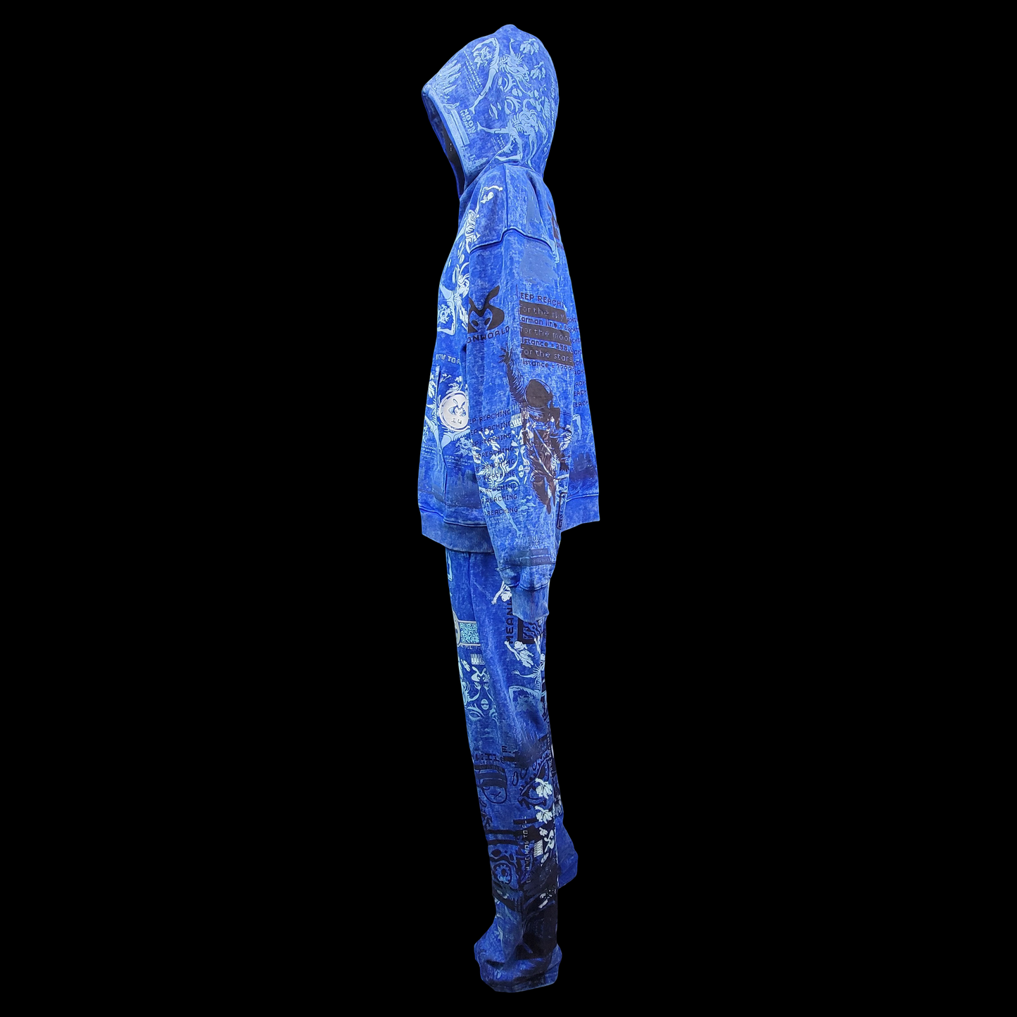#14 + #17 Endless Ocean (Sweat Suit, Acid Wash , X Large)