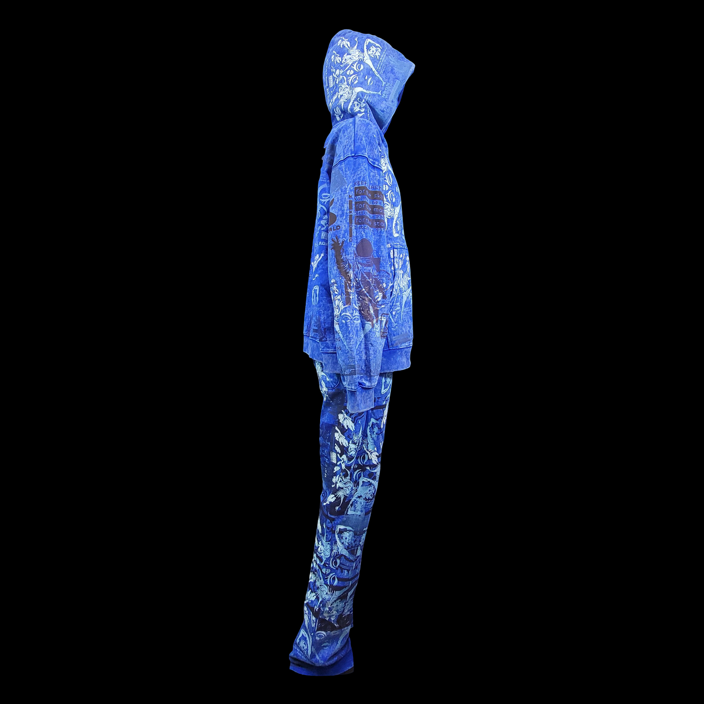 #14 + #17 Endless Ocean (Sweat Suit, Acid Wash , X Large)