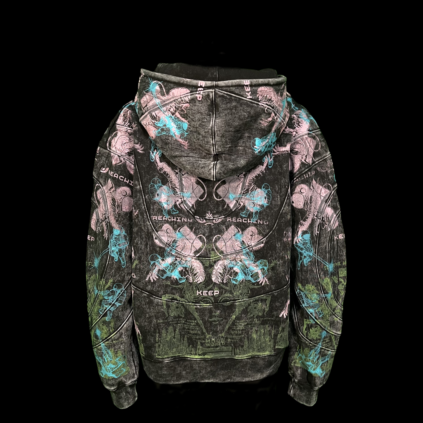 #1539 - Aimless Void (Acid Wash Ridge Fleece Zip, L)