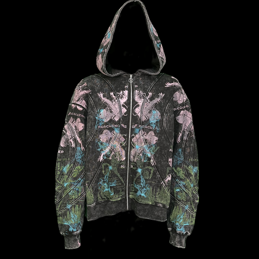 #1539 - Aimless Void (Acid Wash Ridge Fleece Zip, L)