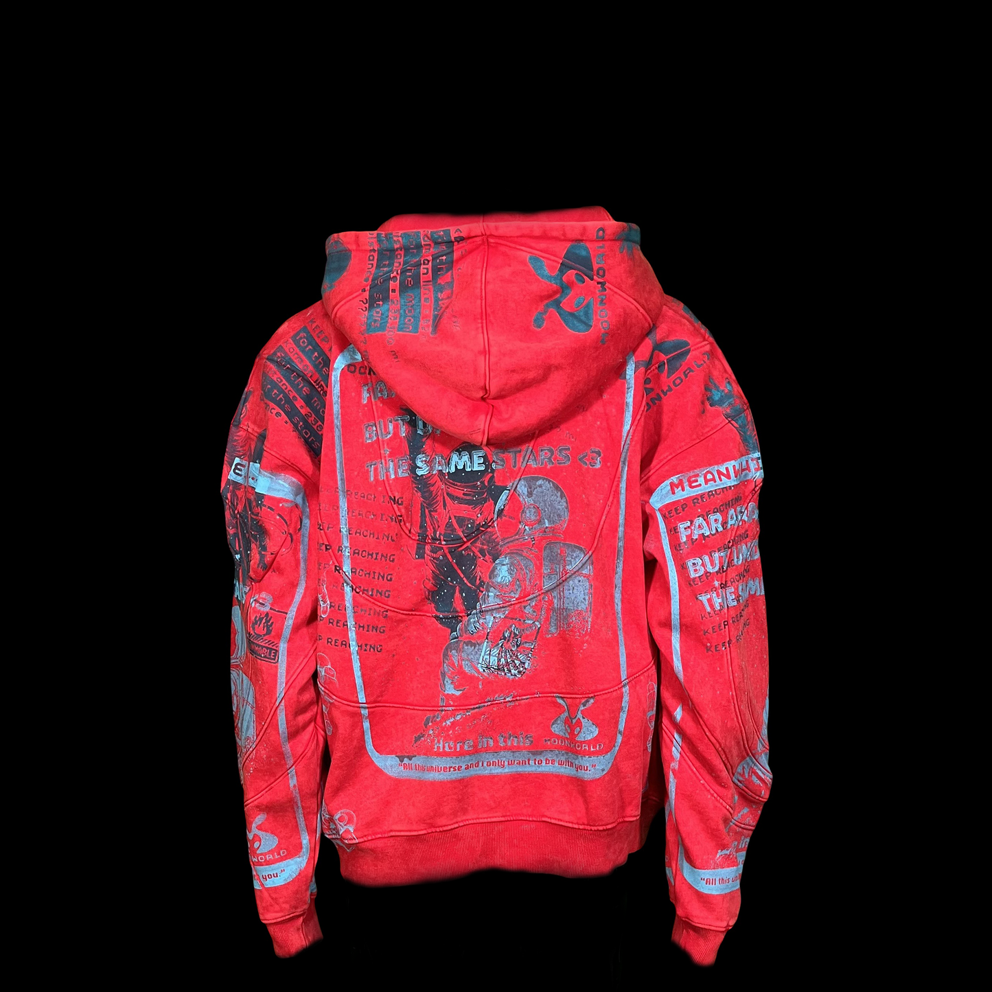 #1567 - (Acid Wash Ridged Fleece Zip, L)