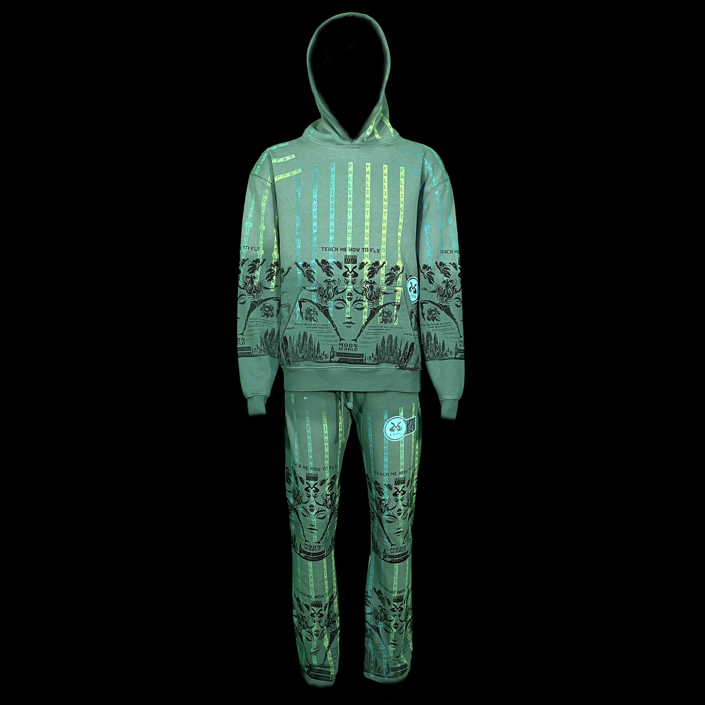 #1574 + #1569 - (Sun Dry, Gradient Wash, Sweat Suit, L)