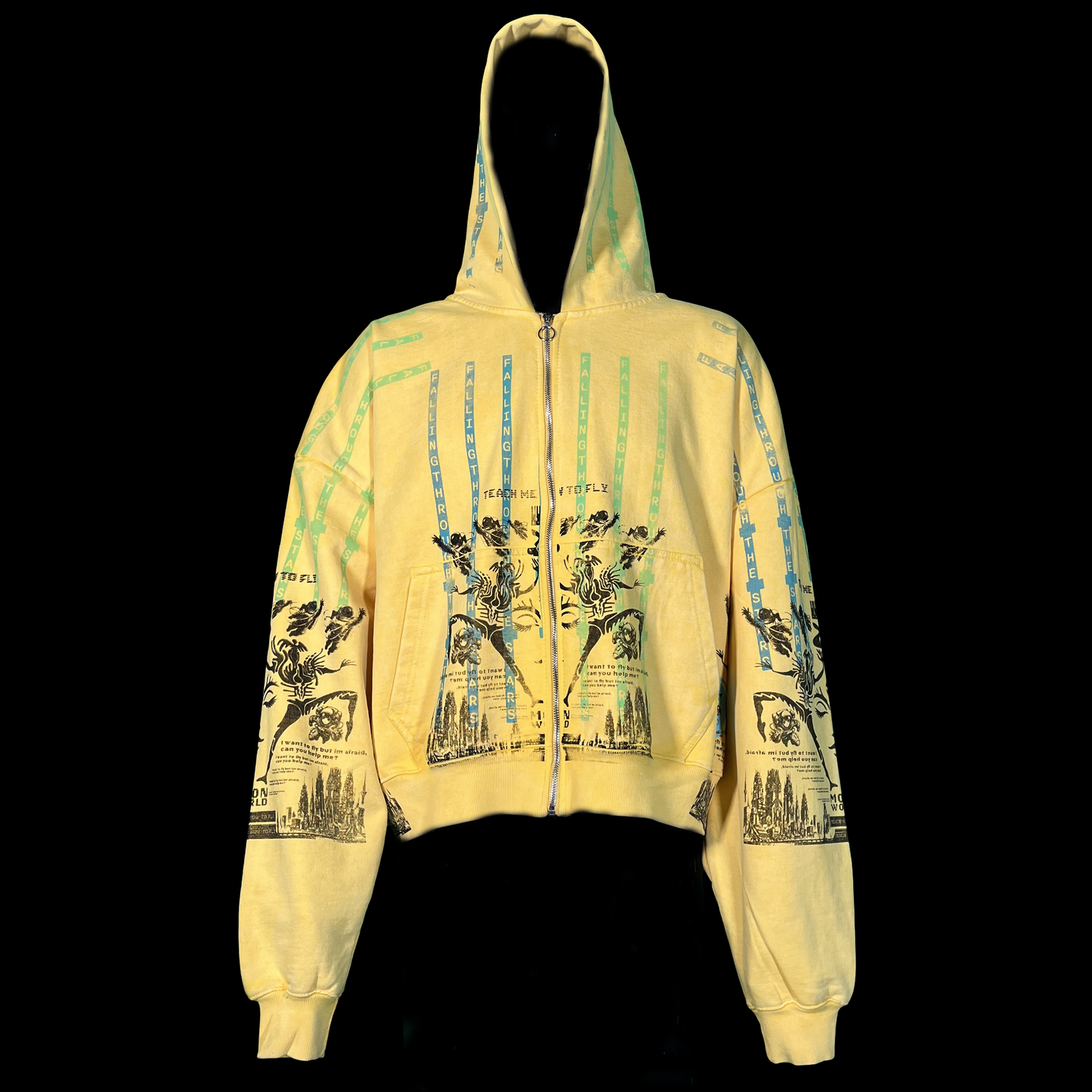 #1570 - (Acid Wash, French Terry Crop, 2XL)