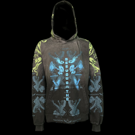 #1578 - (Acid Wash, Fleece, Pull Over, XL)