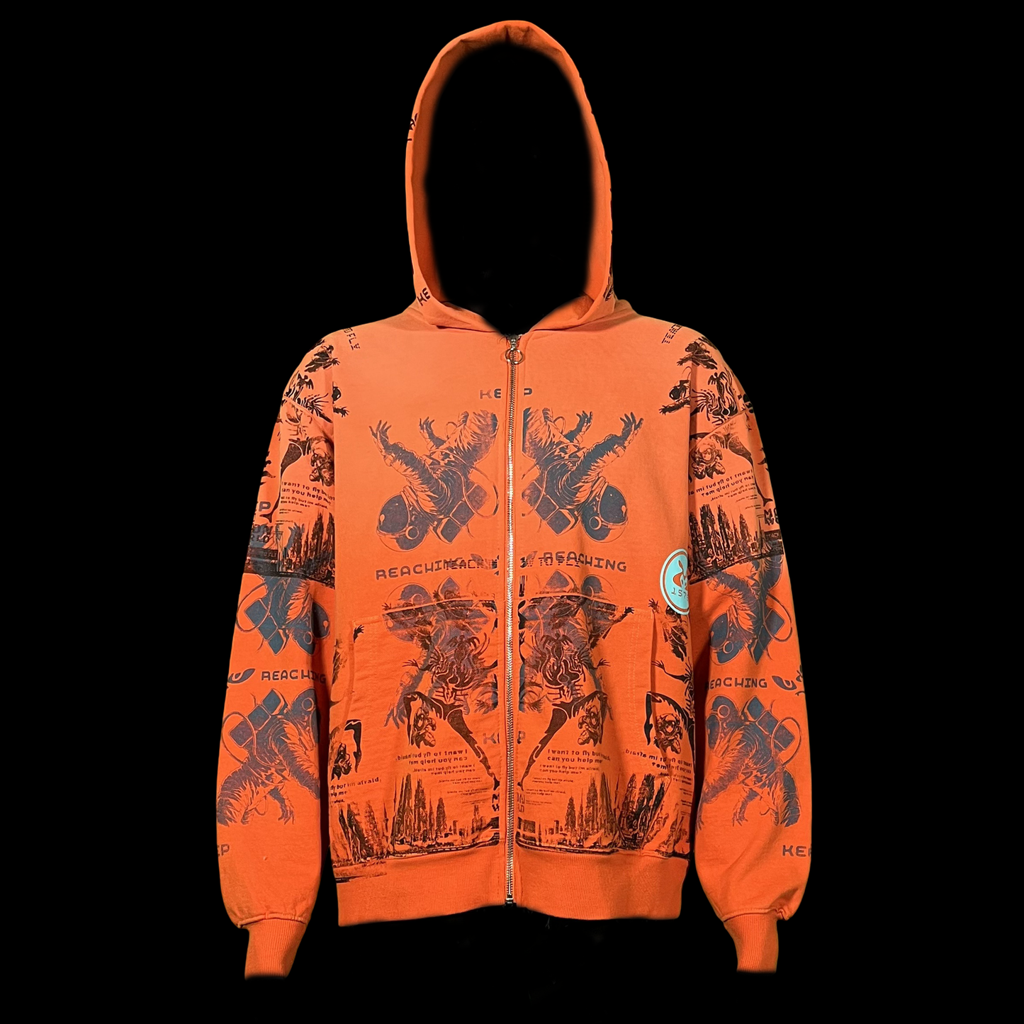 #1579 - Universal Sunset (Acid Wash French Terry Crop M)