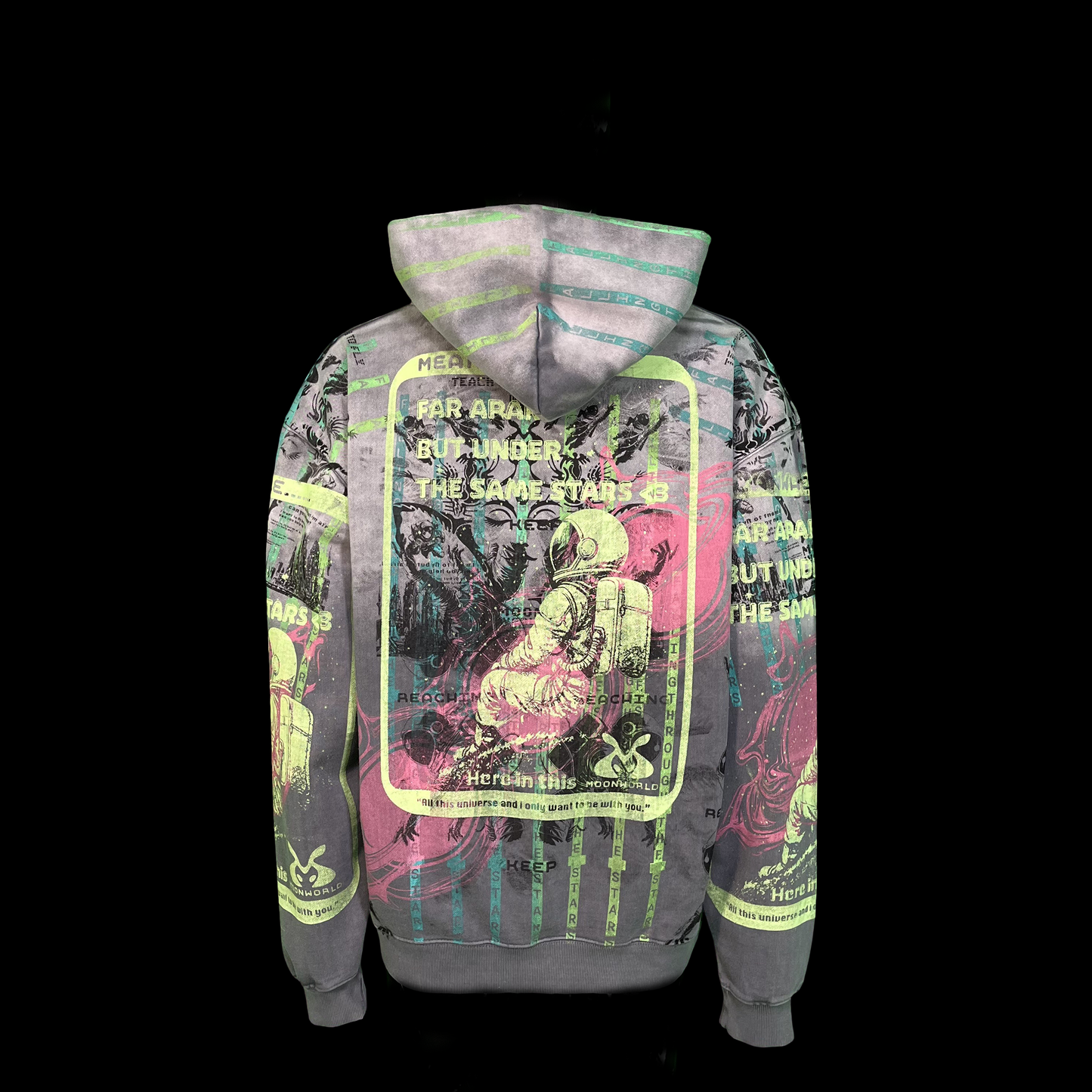 #1582 -  Radioactive Graphite (Acid Wash, Fleece, Pull Over, XL)