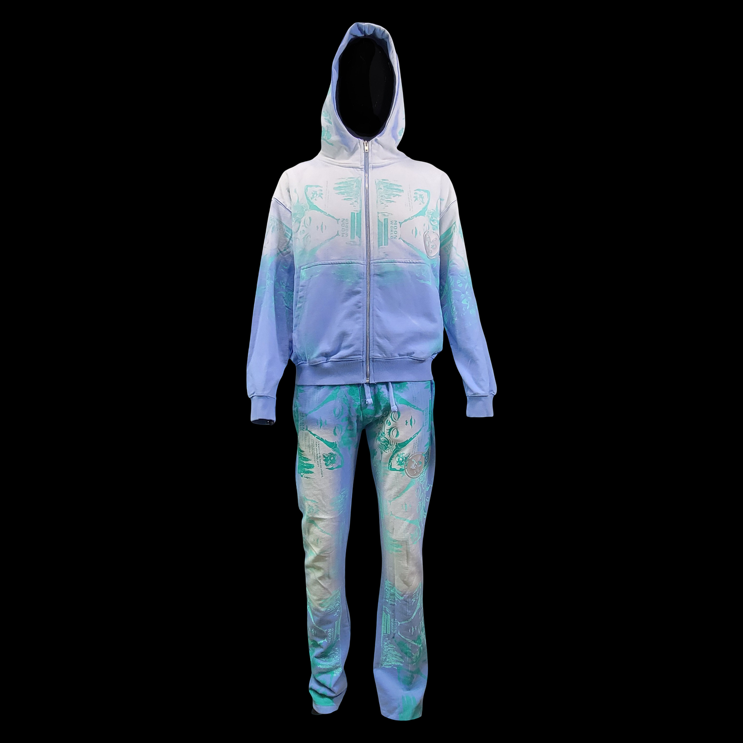 #19 + #20 Coldest Pluto (Sweat Suit, Acid Wash, Medium)