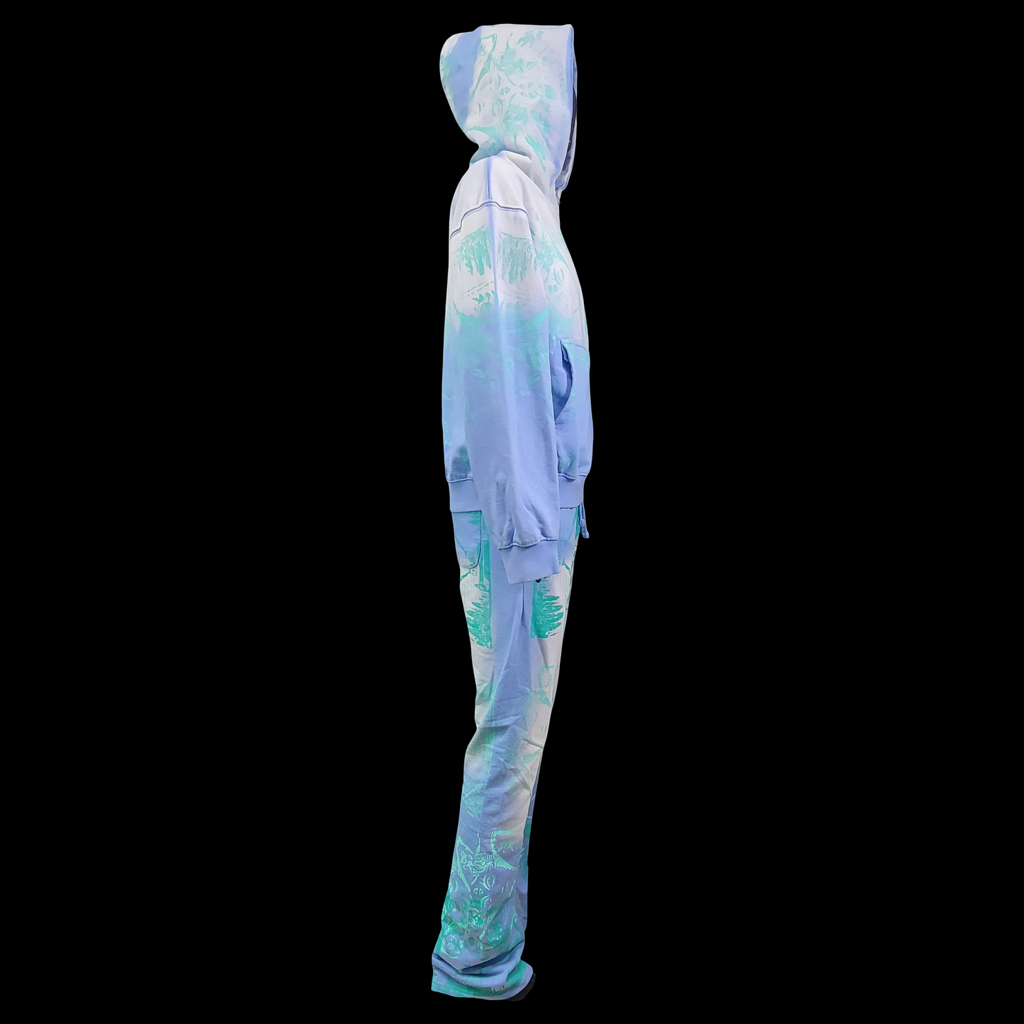 #19 + #20 Coldest Pluto (Sweat Suit, Acid Wash, Medium)