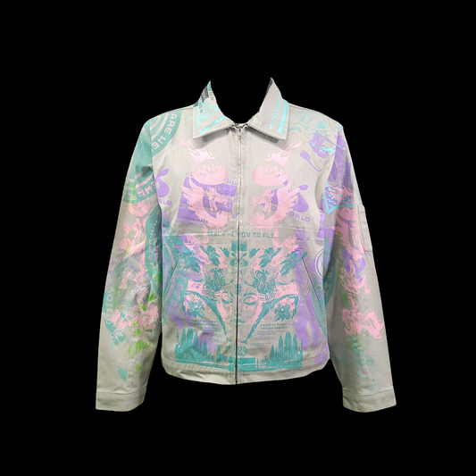 #22 Hyper Silver Snake (Light Jacket, Hyper Print, Large)