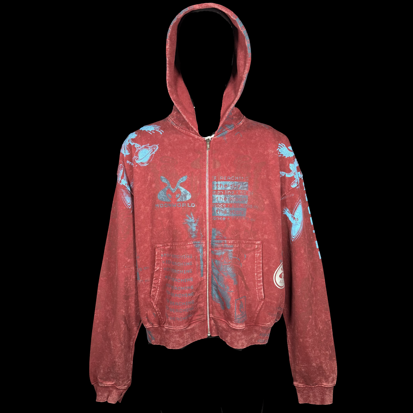 #839 Mars Dust [L] (Acid Wash Crop Zip)