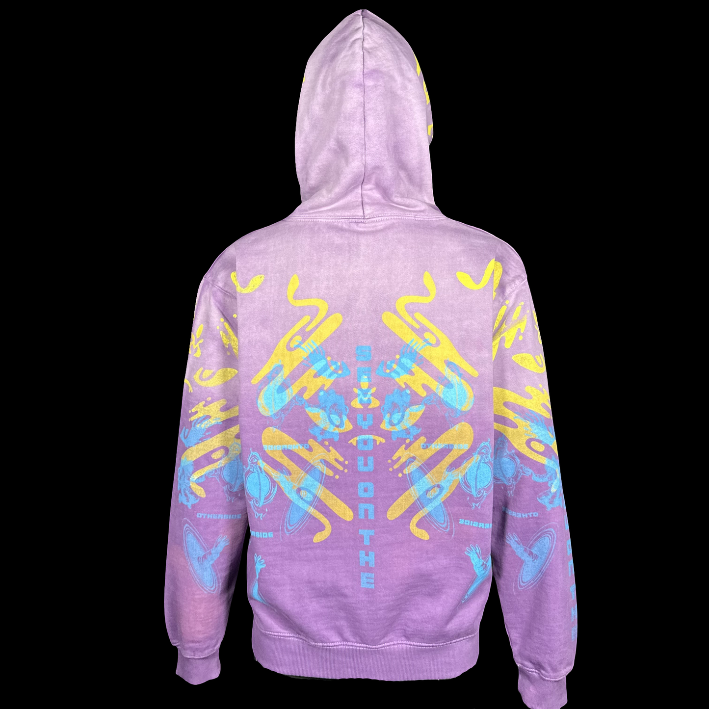 #840 Electric Space Ghost [S] (Acid Wash Crop Zip)