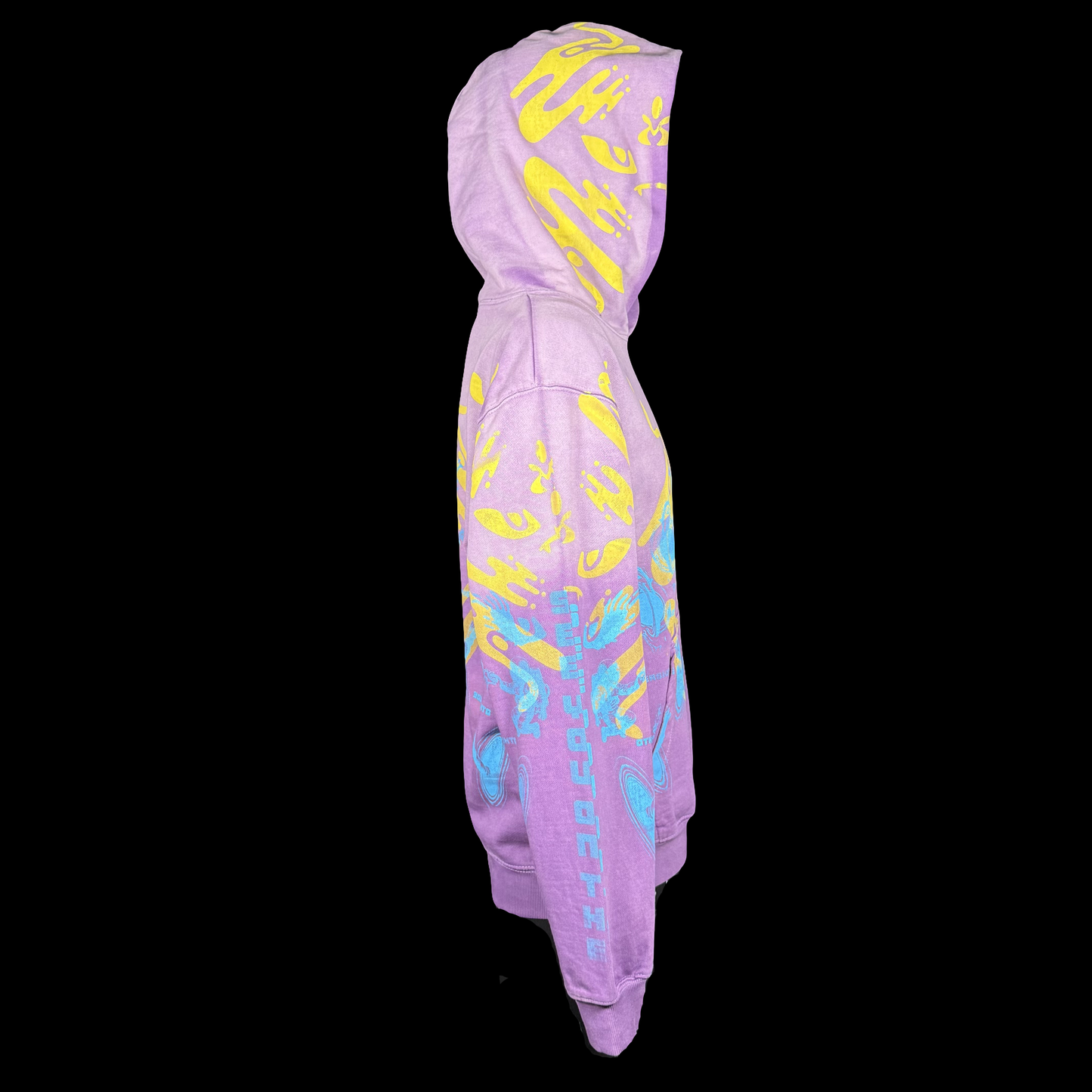 #840 Electric Space Ghost [S] (Acid Wash Crop Zip)