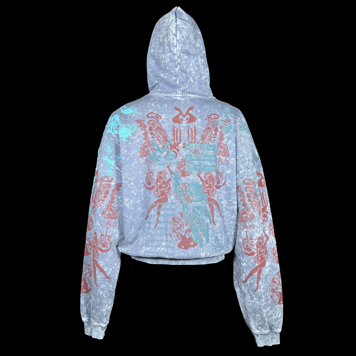 #849 Frozen Atmosphere [XL] (Acid Wash Crop Zip)