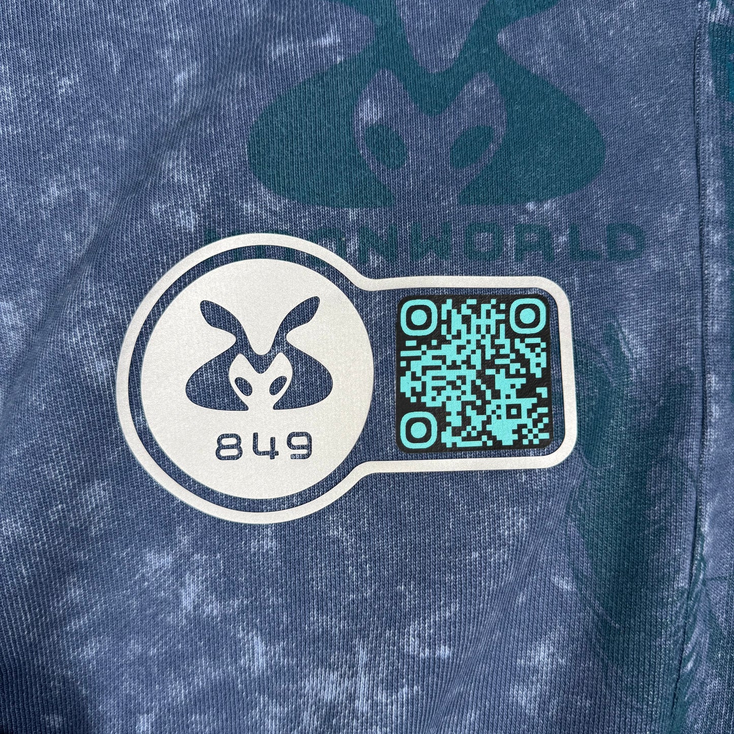 #849 Frozen Atmosphere [XL] (Acid Wash Crop Zip)