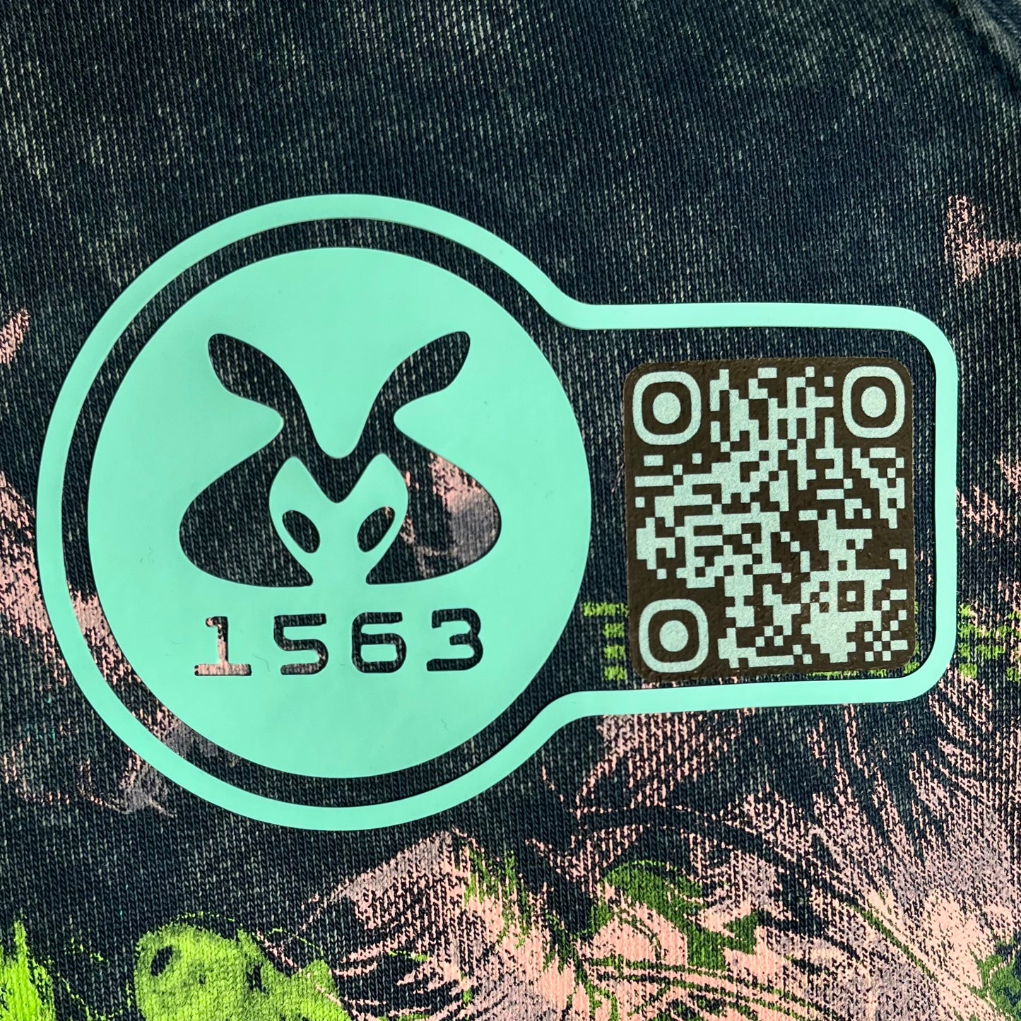 #1563 - Cosmic Phantom (Acid Wash Double Hood Zip, S)