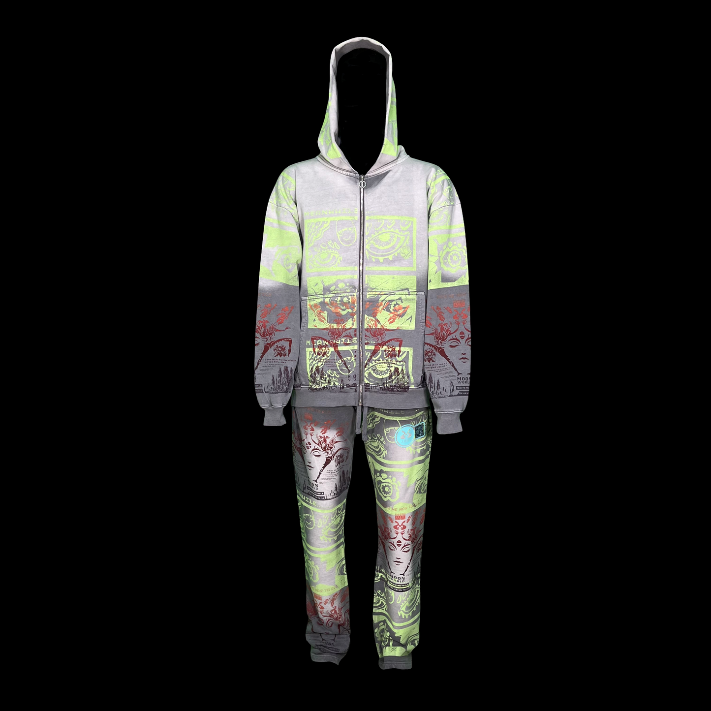 #1663 + #1664 - (Sun Dry, Gradient Wash, Sweat Suit, XL)