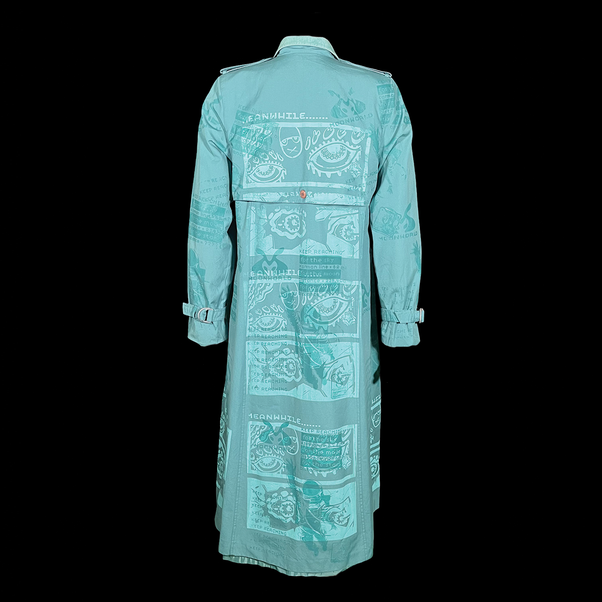 #1814 - Aqua Adventure (Upcycled Trench, Size M)