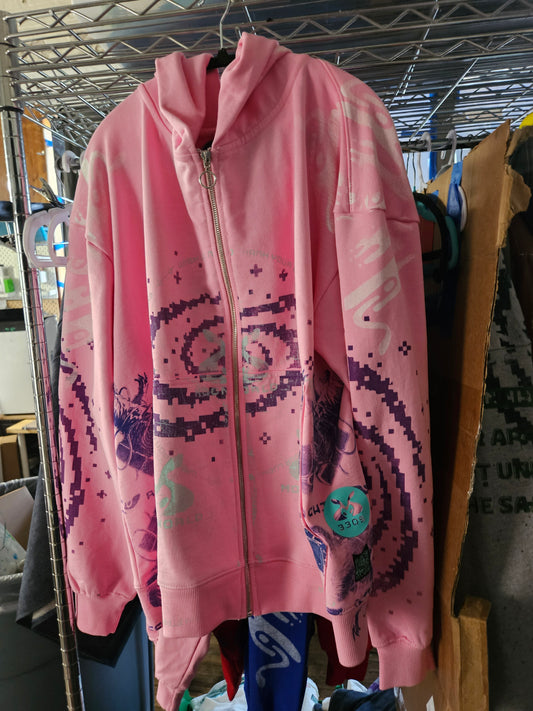 #pink hoodie 3305